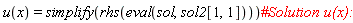 u(x) = simplify(rhs(eval(sol, sol2[1, 1])))