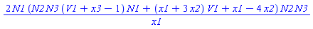 2*N1*(N2*N3*(V1+x3-1)*N1+(x1+3*x2)*V1+x1-4*x2)*N2*N3/x1