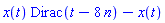 x(t)*Dirac(t-8*n)-x(t)