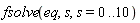 fsolve(eq, s, s = 0 .. 10)