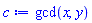 (Typesetting:-mn(gcd))(x, y)
