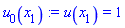 u(x[1]) = 1