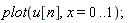 plot(u[n], x = 0 .. 1);
