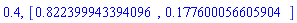 .4, [HFloat(0.8223999433940956), HFloat(0.17760005660590436)]