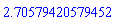 HFloat(2.7057942057945183)