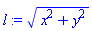 (x^2+y^2)^(1/2)