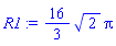 (16/3)*2^(1/2)*Pi