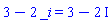 `domains/Gaussian/badge0`(3, -2) = 3-2*I