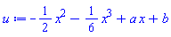 -(1/2)*x^2-(1/6)*x^3+a*x+b