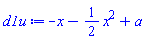 -x-(1/2)*x^2+a