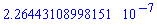 HFloat(2.2644310899815057e-7)
