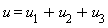 u = u__1+u__2+u__3