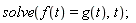 solve(f(t) = g(t), t)