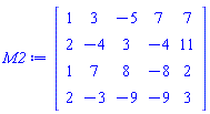Matrix(%id = 18446746330487538862)