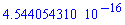 0.4544054310e-15