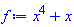 x^4+x