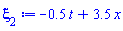 -.5*t+3.5*x