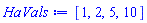 [1, 2, 5, 10]