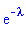 exp(-lambda)