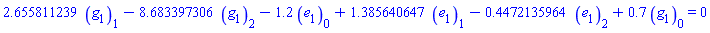 2.655811239*g[1][1]-8.683397306*g[1][2]-1.2*e[1][0]+1.385640647*e[1][1]-.4472135964*e[1][2]+.7*g[1][0] = 0