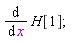 diff(H[1], x)