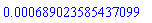 HFloat(6.890235854370985e-4)