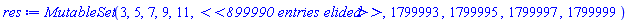module MutableSet () local storage; global MutableSet; option object; end module