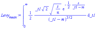 int((1/2)*_t1*2^(1/2)*(s/Pi)^(1/2)*exp(-(1/2)*s/(_t1-m))/(_t1-m)^(3/2), _t1 = 0 .. infinity)