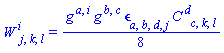 W[`~i`, j, k, l] = (1/8)*Physics:-g_[`~a`, `~i`]*Physics:-g_[`~b`, `~c`]*Physics:-LeviCivita[a, b, d, j]*Physics:-Weyl[`~d`, c, k, l]