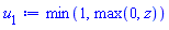 min(1, max(0, z))