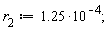 r[2] := 1.25*10^(-4)