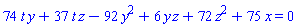 74*t*y+37*t*z-92*y^2+6*y*z+72*z^2+75*x = 0