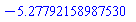 -5.27792158987530