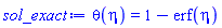 theta(eta) = 1-erf(eta)