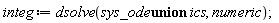 integ := dsolve(`union`(sys_ode, ics), numeric)