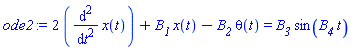 2*(diff(diff(x(t), t), t))+B__1*x(t)-B__2*theta(t) = B__3*sin(B__4*t)