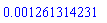 0.1261314231e-2