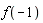f(-1)