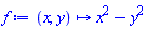 f := proc (x, y) options operator, arrow; x^2-y^2 end proc