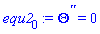 diff(diff(Theta(x), x), x) = 0