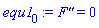 diff(diff(F(x), x), x) = 0