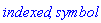 indexed, symbol