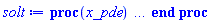 proc (x_pde) local res, solnproc, outpoint, ndsol, stype, i; option `Copyright (c) 2001 by Waterloo Maple Inc. All rights reserved.`; Digits := trunc(evalhf(Digits)); outpoint := evalf(x_pde); solnproc := proc (outpoint) local indepvals, depvals, vary, ndep, i; option `Copyright (c) 2001 by Waterloo Maple Inc. All rights reserved.`; table( [( "soln_procedures" ) = array( 0 .. 0, [( 0 ) = (18446744074405474742)  ] ) ] ) indepvals := Vector(201, {(1) = .0, (2) = 0.50e-2, (3) = 0.1e-1, (4) = 0.15e-1, (5) = 0.2e-1, (6) = 0.25e-1, (7) = 0.3e-1, (8) = 0.35e-1, (9) = 0.4e-1, (10) = 0.45e-1, (11) = 0.5e-1, (12) = 0.55e-1, (13) = 0.6e-1, (14) = 0.65e-1, (15) = 0.7e-1, (16) = 0.75e-1, (17) = 0.8e-1, (18) = 0.85e-1, (19) = 0.9e-1, (20) = 0.95e-1, (21) = .1, (22) = .105, (23) = .11, (24) = .115, (25) = .12, (26) = .125, (27) = .13, (28) = .135, (29) = .14, (30) = .145, (31) = .15, (32) = .155, (33) = .16, (34) = .165, (35) = .17, (36) = .175, (37) = .18, (38) = .185, (39) = .19, (40) = .195, (41) = .2, (42) = .205, (43) = .21, (44) = .215, (45) = .22, (46) = .225, (47) = .23, (48) = .235, (49) = .24, (50) = .245, (51) = .25, (52) = .255, (53) = .26, (54) = .265, (55) = .27, (56) = .275, (57) = .28, (58) = .285, (59) = .29, (60) = .295, (61) = .3, (62) = .305, (63) = .31, (64) = .315, (65) = .32, (66) = .325, (67) = .33, (68) = .335, (69) = .34, (70) = .345, (71) = .35, (72) = .355, (73) = .36, (74) = .365, (75) = .37, (76) = .375, (77) = .38, (78) = .385, (79) = .39, (80) = .395, (81) = .4, (82) = .405, (83) = .41, (84) = .415, (85) = .42, (86) = .425, (87) = .43, (88) = .435, (89) = .44, (90) = .445, (91) = .45, (92) = .455, (93) = .46, (94) = .465, (95) = .47, (96) = .475, (97) = .48, (98) = .485, (99) = .49, (100) = .495, (101) = .5, (102) = .505, (103) = .51, (104) = .515, (105) = .52, (106) = .525, (107) = .53, (108) = .535, (109) = .54, (110) = .545, (111) = .55, (112) = .555, (113) = .56, (114) = .565, (115) = .57, (116) = .575, (117) = .58, (118) = .585, (119) = .59, (120) = .595, (121) = .6, (122) = .605, (123) = .61, (124) = .615, (125) = .62, (126) = .625, (127) = .63, (128) = .635, (129) = .64, (130) = .645, (131) = .65, (132) = .655, (133) = .66, (134) = .665, (135) = .67, (136) = .675, (137) = .68, (138) = .685, (139) = .69, (140) = .695, (141) = .7, (142) = .705, (143) = .71, (144) = .715, (145) = .72, (146) = .725, (147) = .73, (148) = .735, (149) = .74, (150) = .745, (151) = .75, (152) = .755, (153) = .76, (154) = .765, (155) = .77, (156) = .775, (157) = .78, (158) = .785, (159) = .79, (160) = .795, (161) = .8, (162) = .805, (163) = .81, (164) = .815, (165) = .82, (166) = .825, (167) = .83, (168) = .835, (169) = .84, (170) = .845, (171) = .85, (172) = .855, (173) = .86, (174) = .865, (175) = .87, (176) = .875, (177) = .88, (178) = .885, (179) = .89, (180) = .895, (181) = .9, (182) = .905, (183) = .91, (184) = .915, (185) = .92, (186) = .925, (187) = .93, (188) = .935, (189) = .94, (190) = .945, (191) = .95, (192) = .955, (193) = .96, (194) = .965, (195) = .97, (196) = .975, (197) = .98, (198) = .985, (199) = .99, (200) = .995, (201) = 1.0}, datatype = float[8]); if outpoint = "left" then return indepvals[1] elif outpoint = "right" then return indepvals[201] elif outpoint = "start" then return 0. elif not type(outpoint, 'numeric') then error "non-numeric input" end if; if outpoint < indepvals[1] or indepvals[201] < outpoint then error "requested %1 value must be in the range %2..%3", t, indepvals[1], indepvals[201] end if; depvals := Matrix(201, 1, {(1, 1) = .232413246628474, (2, 1) = .23239616646961464, (3, 1) = .23237892149561945, (4, 1) = .23236141490948167, (5, 1) = .2323434897931939, (6, 1) = .23232489790992714, (7, 1) = .23230525303085492, (8, 1) = .2322839612653557, (9, 1) = .23226011726920248, (10, 1) = .23223234989185657, (11, 1) = .23219859299622303, (12, 1) = .2321557456601578, (13, 1) = .2320991690132882, (14, 1) = .2320219420284306, (15, 1) = .23191376193707158, (16, 1) = .23175932109117015, (17, 1) = .23153591300916146, (18, 1) = .23120990423354942, (19, 1) = .23073153820732553, (20, 1) = .2300272873116472, (21, 1) = .22898860236580862, (22, 1) = .22745537085778184, (23, 1) = .2251916062173643, (24, 1) = .2218497337485686, (25, 1) = .2169181432744511, (26, 1) = .20964419344587107, (27, 1) = .19892121087706968, (28, 1) = .1831226910920823, (29, 1) = .159859090275643, (30, 1) = .12562114400159666, (31, 1) = 0.7525687322983228e-1, (32, 1) = 0.12048672257636854e-2, (33, 1) = -.1076295508104513, (34, 1) = -.26752136365844975, (35, 1) = -.5023393514500708, (36, 1) = -.8470822500842374, (37, 1) = -1.3530591829803609, (38, 1) = -2.095478090879571, (39, 1) = -3.1845603000066034, (40, 1) = -4.781818129398978, (41, 1) = -7.12389169840764, (42, 1) = -10.557452275826186, (43, 1) = -15.59030561957488, (44, 1) = -22.96620825198311, (45, 1) = -33.77439132275213, (46, 1) = -49.60988085600682, (47, 1) = -72.80815602744363, (48, 1) = -106.78859011313051, (49, 1) = -156.55706806286457, (50, 1) = -229.4415044451341, (51, 1) = -336.1681089648402, (52, 1) = -492.43615455279945, (53, 1) = -721.2219920248788, (54, 1) = -1056.1497935929094, (55, 1) = -1546.4225910400494, (56, 1) = -2264.0354020114896, (57, 1) = -3314.3259361260116, (58, 1) = -4851.406254205843, (59, 1) = -7100.732017405288, (60, 1) = -10392.10866662953, (61, 1) = -15207.958091640898, (62, 1) = -22253.897321405224, (63, 1) = -32561.93724658056, (64, 1) = -47641.36890750351, (65, 1) = -69699.3608112794, (66, 1) = -101963.4561341752, (67, 1) = -149153.01359209075, (68, 1) = -218168.34250177347, (69, 1) = -319097.9998957051, (70, 1) = -466691.0598252868, (71, 1) = -682508.8724608892, (72, 1) = -998069.74851753, (73, 1) = -1459444.5128234343, (74, 1) = -2133971.9718518686, (75, 1) = -3120071.707069492, (76, 1) = -4561582.034637951, (77, 1) = -6668708.879653955, (78, 1) = -9748632.228128573, (79, 1) = -14250220.236218752, (80, 1) = -20829350.67995919, (81, 1) = -30444332.626956508, (82, 1) = -44495292.23948388, (83, 1) = -65027769.467461646, (84, 1) = -95030092.66599123, (85, 1) = -138867707.18261558, (86, 1) = -202917504.4328947, (87, 1) = -296494209.74511987, (88, 1) = -433203244.1939546, (89, 1) = -632916314.2805808, (90, 1) = -924656261.0146995, (91, 1) = -1350809491.2018933, (92, 1) = -1973276701.9784503, (93, 1) = -2882453448.1263504, (94, 1) = -4210342042.5680957, (95, 1) = -6149694654.252813, (96, 1) = -8981960863.284027, (97, 1) = -13118087717.81392, (98, 1) = -19158080925.650814, (99, 1) = -27977951325.649986, (100, 1) = -40856633942.19292, (101, 1) = -59661250810.27815, (102, 1) = -87117529615.9517, (103, 1) = -127204508263.99371, (104, 1) = -185730631271.21918, (105, 1) = -271174575364.423, (106, 1) = -395912419512.31616, (107, 1) = -578008629658.7682, (108, 1) = -843829830278.0294, (109, 1) = -1231859257139.5845, (110, 1) = -1798263305722.7815, (111, 1) = -2625014768434.3804, (112, 1) = -3831746752987.8916, (113, 1) = -5593050233888.452, (114, 1) = -8163714524917.53, (115, 1) = -11915557194394.293, (116, 1) = -17391163684647.662, (117, 1) = -25382298731266.78, (118, 1) = -37044314030459.68, (119, 1) = -54063073575022.8, (120, 1) = -78898499607603.4, (121, 1) = -115139902167155.5, (122, 1) = -168024389458858.94, (123, 1) = -245193192407149.5, (124, 1) = -357795069992212.56, (125, 1) = -522096044739715.25, (126, 1) = -761827773722029.8, (127, 1) = -1111613426122815.5, (128, 1) = -1621965382171542.8, (129, 1) = -2366575805863003., (130, 1) = -3452951869937000.5, (131, 1) = -5037929812363038., (132, 1) = -7350305630466803., (133, 1) = -10723846513023158., (134, 1) = -15645444023256538., (135, 1) = -22825353360197104., (136, 1) = -33299647454728544., (137, 1) = -0.485796591927218e17, (138, 1) = -0.7086995911354716e17, (139, 1) = -103386295796726416., (140, 1) = -150819335655406272., (141, 1) = -220011054523291168., (142, 1) = -0.32094128362963859e18, (143, 1) = -0.46816661382867475e18, (144, 1) = -0.68291905520500314e18, (145, 1) = -0.99616692758229901e18, (146, 1) = -0.145307911952420608e19, (147, 1) = -0.211953607618466381e19, (148, 1) = -0.30916257929399265e19, (149, 1) = -0.45094931874709509e19, (150, 1) = -0.65775384546794076e19, (151, 1) = -0.9593874728212689e19, (152, 1) = -0.13993289338661493e20, (153, 1) = -0.20409898314084835e20, (154, 1) = -0.2976852071013085e20, (155, 1) = -0.4341793648670631e20, (156, 1) = -0.6332522481430088e20, (157, 1) = -0.9235917779374206e20, (158, 1) = -0.13470361467581542e21, (159, 1) = -0.19646013145967038e21, (160, 1) = -0.28652710459022495e21, (161, 1) = -0.4178815543499227e21, (162, 1) = -0.6094484927735468e21, (163, 1) = -0.8888269870863149e21, (164, 1) = -0.12962655454894534e22, (165, 1) = -0.18904593424536497e22, (166, 1) = -0.275700415018555e22, (167, 1) = -0.402072440554644e22, (168, 1) = -0.5863650698849213e22, (169, 1) = -0.8551235441314812e22, (170, 1) = -0.1247058167028118e23, (171, 1) = -0.18186189664696205e23, (172, 1) = -0.26521248292440736e23, (173, 1) = -0.3867617591359053e23, (174, 1) = -0.5640147870305979e23, (175, 1) = -0.822498144999205e23, (176, 1) = -0.11994355352909485e24, (177, 1) = -0.17491075513956936e24, (178, 1) = -0.25506672569657314e24, (179, 1) = -0.3719536772027066e24, (180, 1) = -0.5424025583569227e24, (181, 1) = -0.7909563003856047e24, (182, 1) = -0.11534033295613543e25, (183, 1) = -0.16819300244432607e25, (184, 1) = -0.245263384414934e25, (185, 1) = -0.35764786693182256e25, (186, 1) = -0.5215269392171449e25, (187, 1) = -0.7604945285926214e25, (188, 1) = -0.1108954516862426e26, (189, 1) = -0.16170733483518643e26, (190, 1) = -0.23580016241709754e26, (191, 1) = -0.3438404169059098e26, (192, 1) = -0.5013814264278816e26, (193, 1) = -0.7311022101615126e26, (194, 1) = -0.10660719966176913e27, (195, 1) = -0.1554510291617615e27, (196, 1) = -0.22667276264437233e27, (197, 1) = -0.33052459776593336e27, (198, 1) = -0.4819555489637077e27, (199, 1) = -0.7027631412283057e27, (200, 1) = -0.10247308124056785e28, (201, 1) = -0.14942025769915007e28}, datatype = float[8], order = C_order); vary := Array(1..2, {(1) = .0, (2) = -0.50e-2}, datatype = float[8]); ndep := 1; if vary[ndep+1]-outpoint <> 0. then `pdsolve/interp1dto0d`(201, indepvals, 1, depvals, true, outpoint, vary); vary[ndep+1] := outpoint end if; [seq(vary[i], i = 1 .. ndep)] end proc; if not type(outpoint, 'numeric') then if member(outpoint, ["start", "left", "right"]) then return solnproc(x_pde) elif outpoint = "solnprocedure" then return eval(solnproc) elif procname <> unknown then return ('procname')(x_pde) else ndsol := pointto(solnproc("soln_procedures")[0]); return ('ndsol')(x_pde) end if end if; stype := "2nd"; try res := solnproc(outpoint); if stype = "1st" then [x = outpoint, t = 125., seq([C(x, t)][i] = res[i], i = 1 .. 1)] else [x = 125., t = outpoint, seq([C(x, t)][i] = res[i], i = 1 .. 1)] end if catch: error  end try end proc