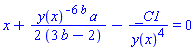 x+(1/2)*y(x)^(-6*b)*a/(3*b-2)-_C1/y(x)^4 = 0