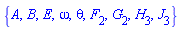 {A, B, E, omega, theta, F[2], G[2], H[3], J[3]}
