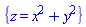 {z = x^2+y^2}