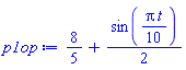 8/5+(1/2)*sin((1/10)*Pi*t)