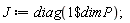 J := diag(`$`(1, dimP))
