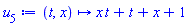 proc (t, x) options operator, arrow; x*t+t+x+1 end proc