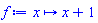 proc (x) options operator, arrow; x+1 end proc